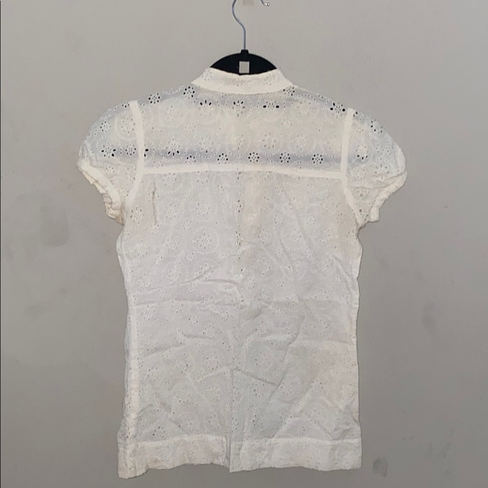 Elegant White Lace Women's Top